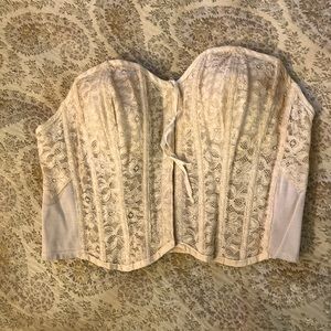 Vintage Antique Lace Bustier XS